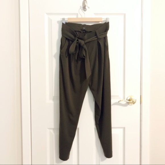 mid rise jersey sash pant